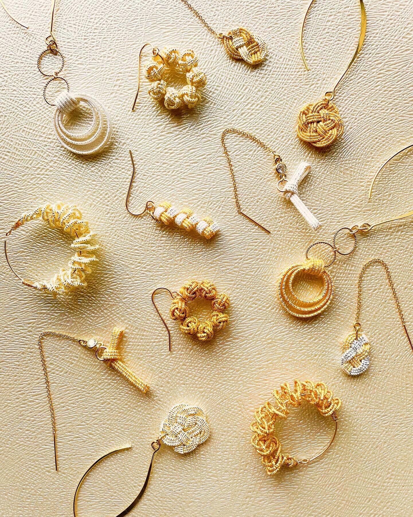 水引ピアス・イヤリング - MISUZU - アイボリーホワイト | 紙単衣