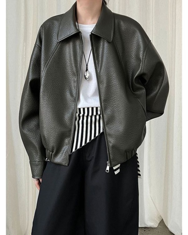 Eco Leather Zip Blouson
