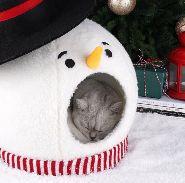 クリスマスベッド / スノーマン / 猫クリスマス / スノーマンベッド