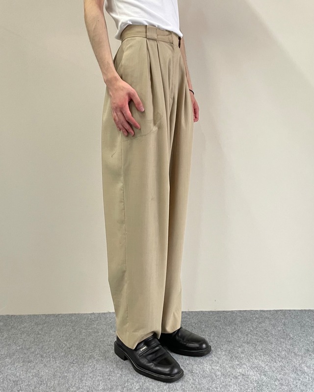 【Dior】2-pleats colored slacks