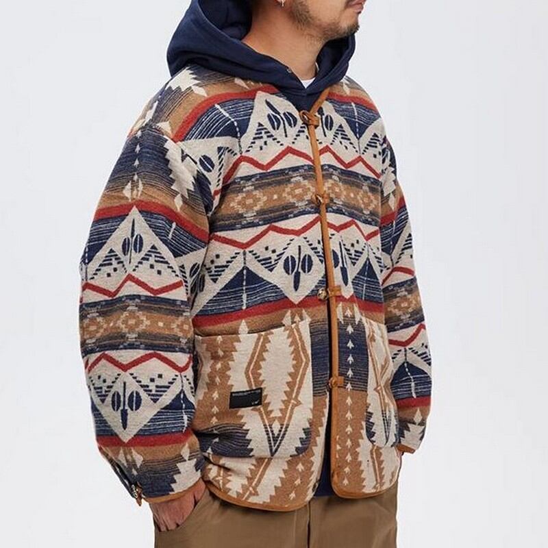 ethnic knit cardigan B0012