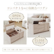 Tiktop ドレッサー おしゃれ コンパクト ロータイプ 化粧台 鏡台 収納付き 北欧風 多機能 木製 【P01-X】