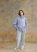 J.PRESS ORIGINALS "military trousers/RECYCLED DENIM(sky bule) "