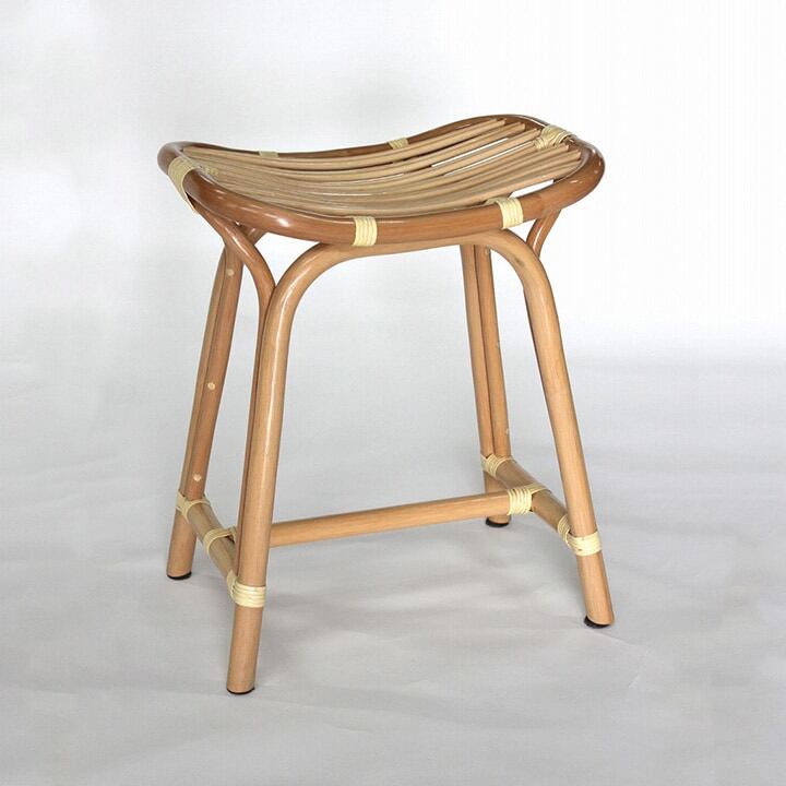 籐スツールNAナチュラル28×40×45~48cm