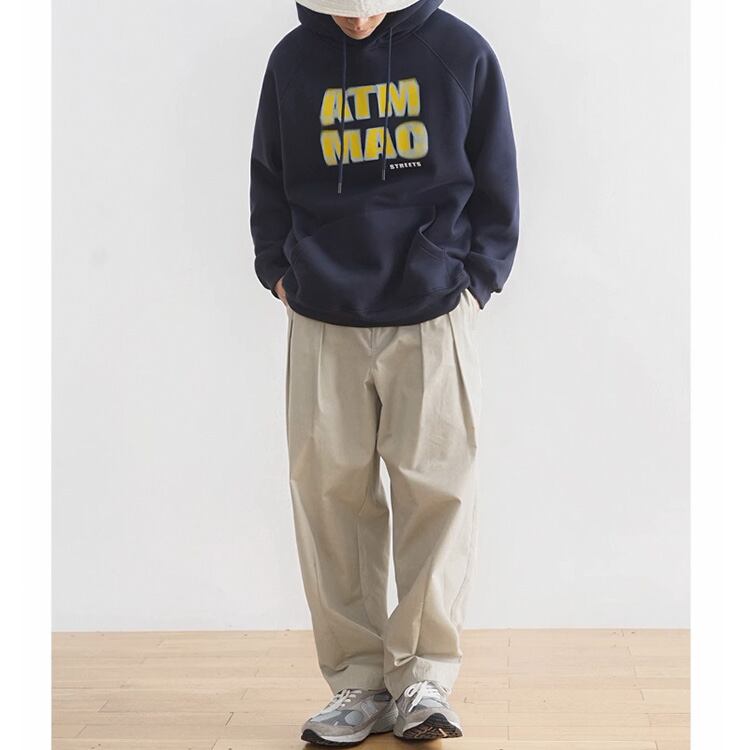 ★PLAIN RETRO CASUAL WIDE LEG PANTS　　　A0726