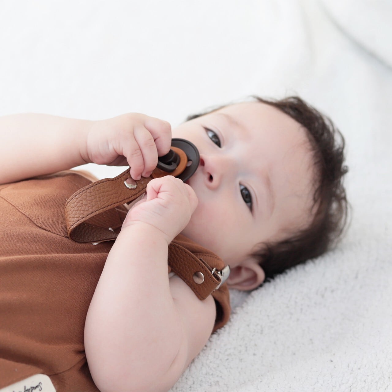 BABY strap バイカラーレザー【シルバー】 | 公式通販 ベビー