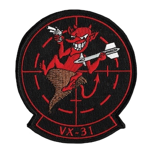 米軍グッズ アメリカ海軍 TOP GUN2 トップガン2『 VX-31』パッチ　ベルクロ付「燦吉 さんきち SANKICHI」
