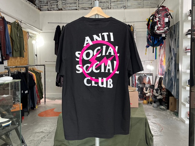 Fragment x Assc Bolt pink Tee ピンク（ANTI SOCIAL SOCIAL CLUB  
