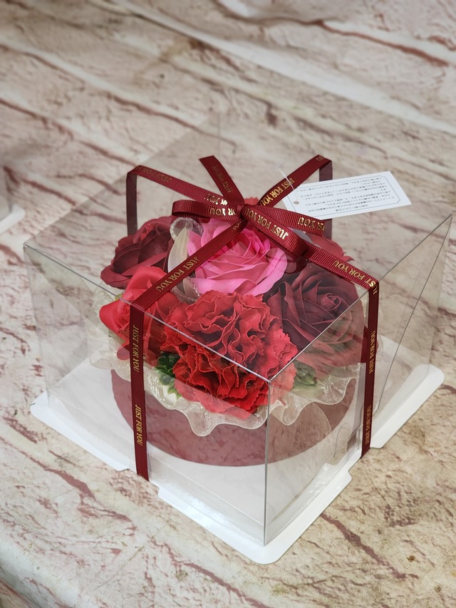 フラワーケーキ　ソープフラワー