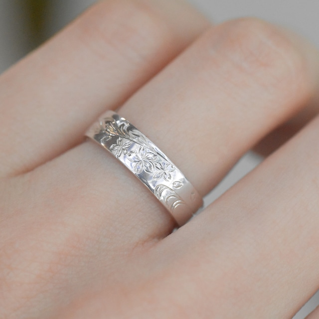 「彼岸桜」silver ring  /  sv925