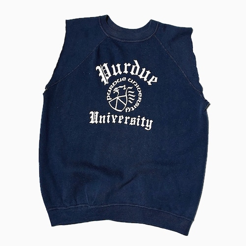 Vintage 70's "Purdue University" Cut Off Sweat