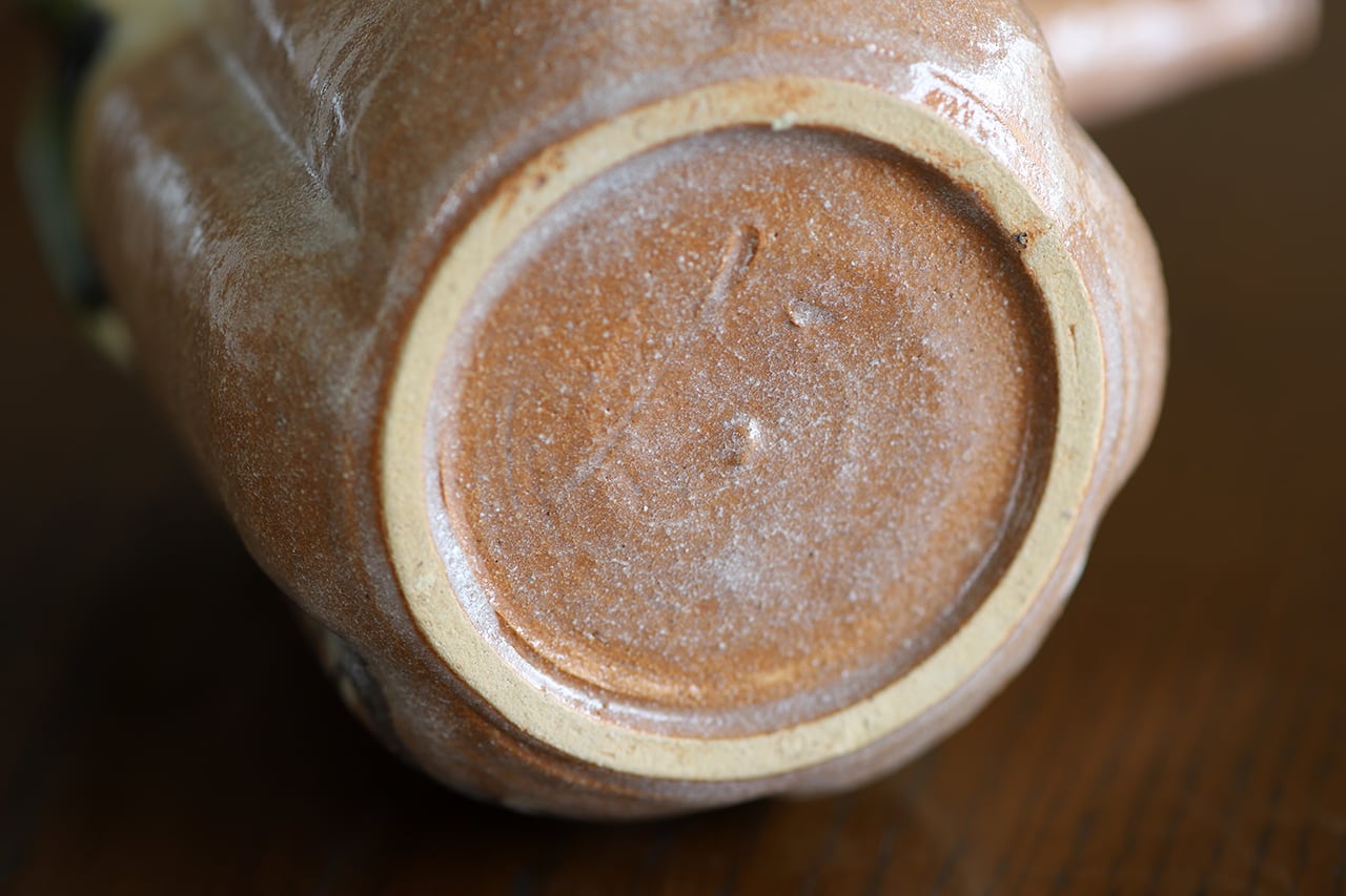 鳴海織部 輪花銚子 作・加藤二三男 工房・五平窯 美濃焼 | にっこう