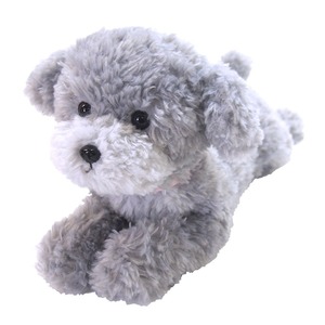 【努力特価】ひざわんこ トイプードル グレー ぬいぐるみ S P-4152
