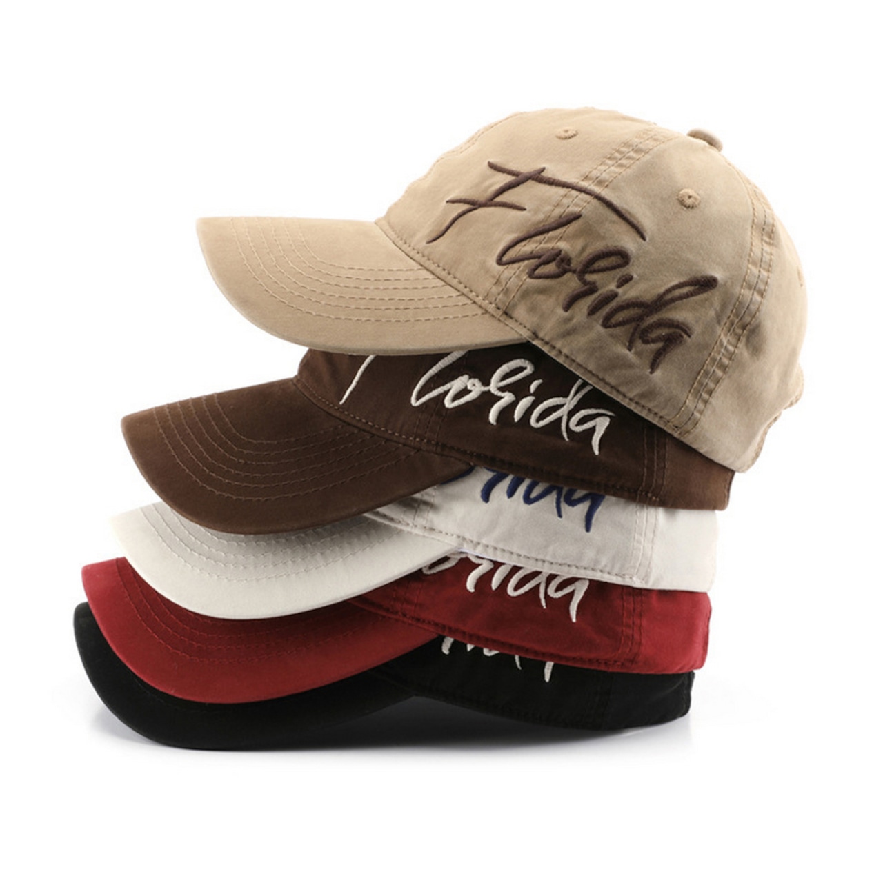 5色 サイド刺繍 キャップ  G201