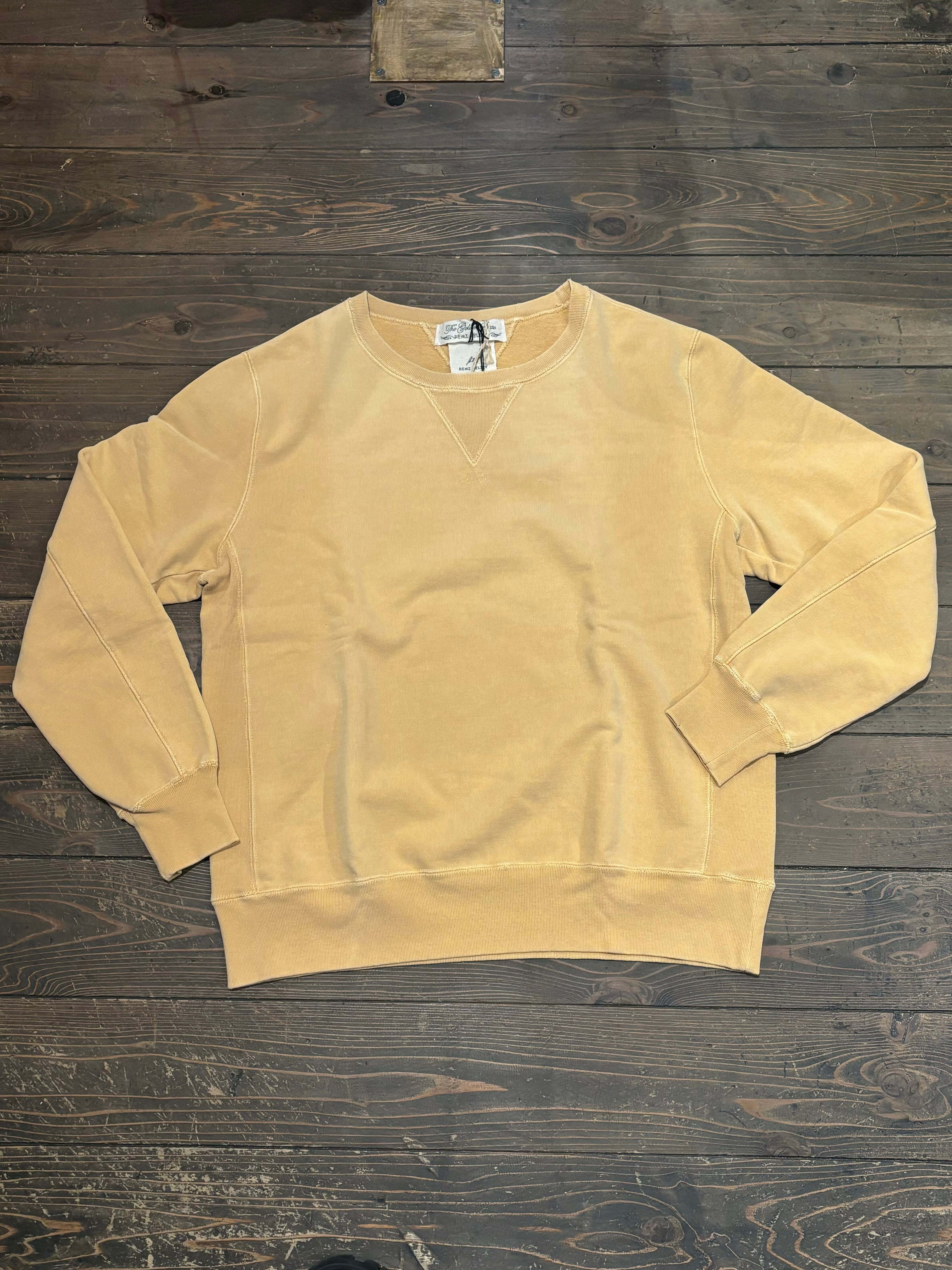 THE SHISHIKUH CRUSHEDスウェット　レミレリーフ Brushed Crew / HEATHER GRAY – SHISHIKUI