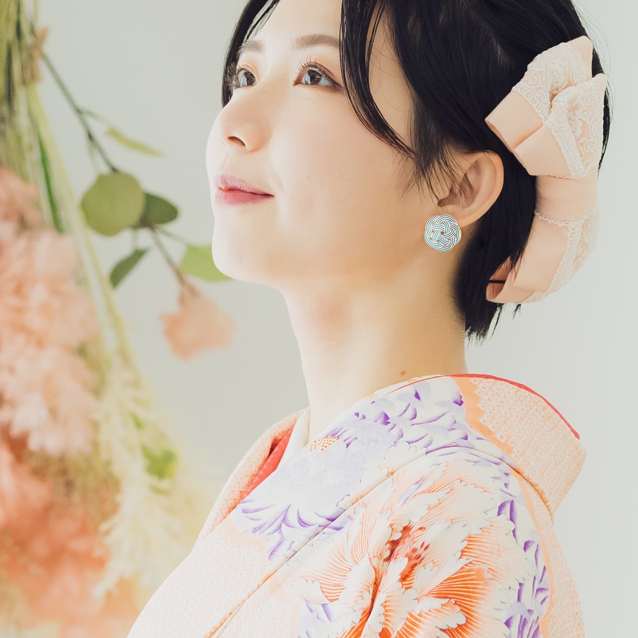 ☆❤️ 水引　水引き　ピアス　イヤリング　洋装　和装　着物　梅結び 楽天市場】梅結び ピアス 水引 細工 アクセサリー 日本製 伝統工芸