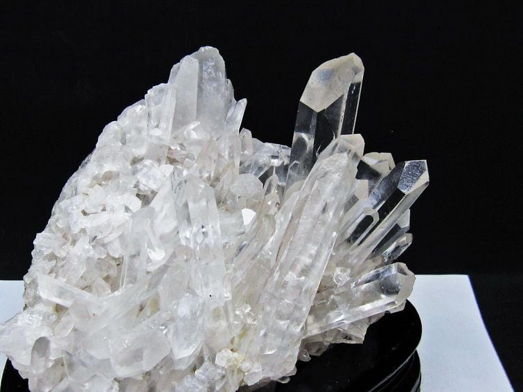 1.8Kg 水晶 クラスター マダガスカル産 台座付属 水晶 原石 一点物 182