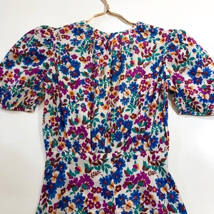 VINTAGE 40’s flower butterfly print dress