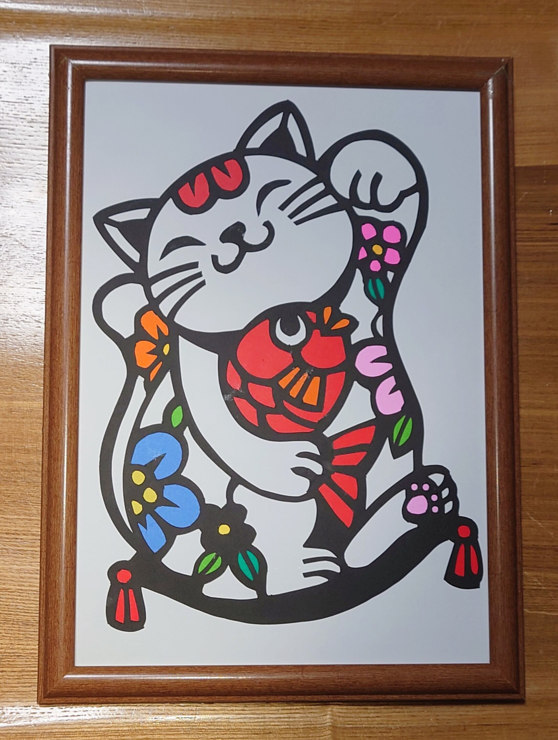 切り絵 スコティッシュフォールド | Miyu工房 Paper Cutting