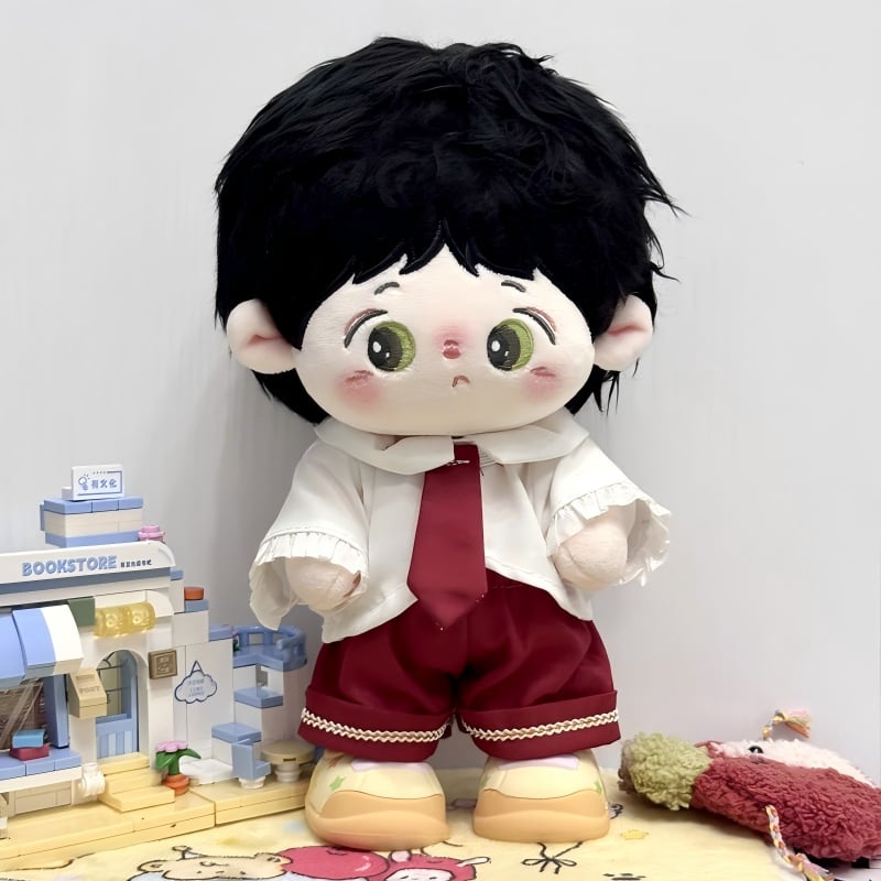 20cmぬいぐるみ用 スーツ シャツ+ジャケット+パンツ+ネクタイ 着せ替え