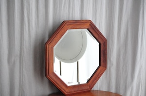 Teak Octagon Mirror