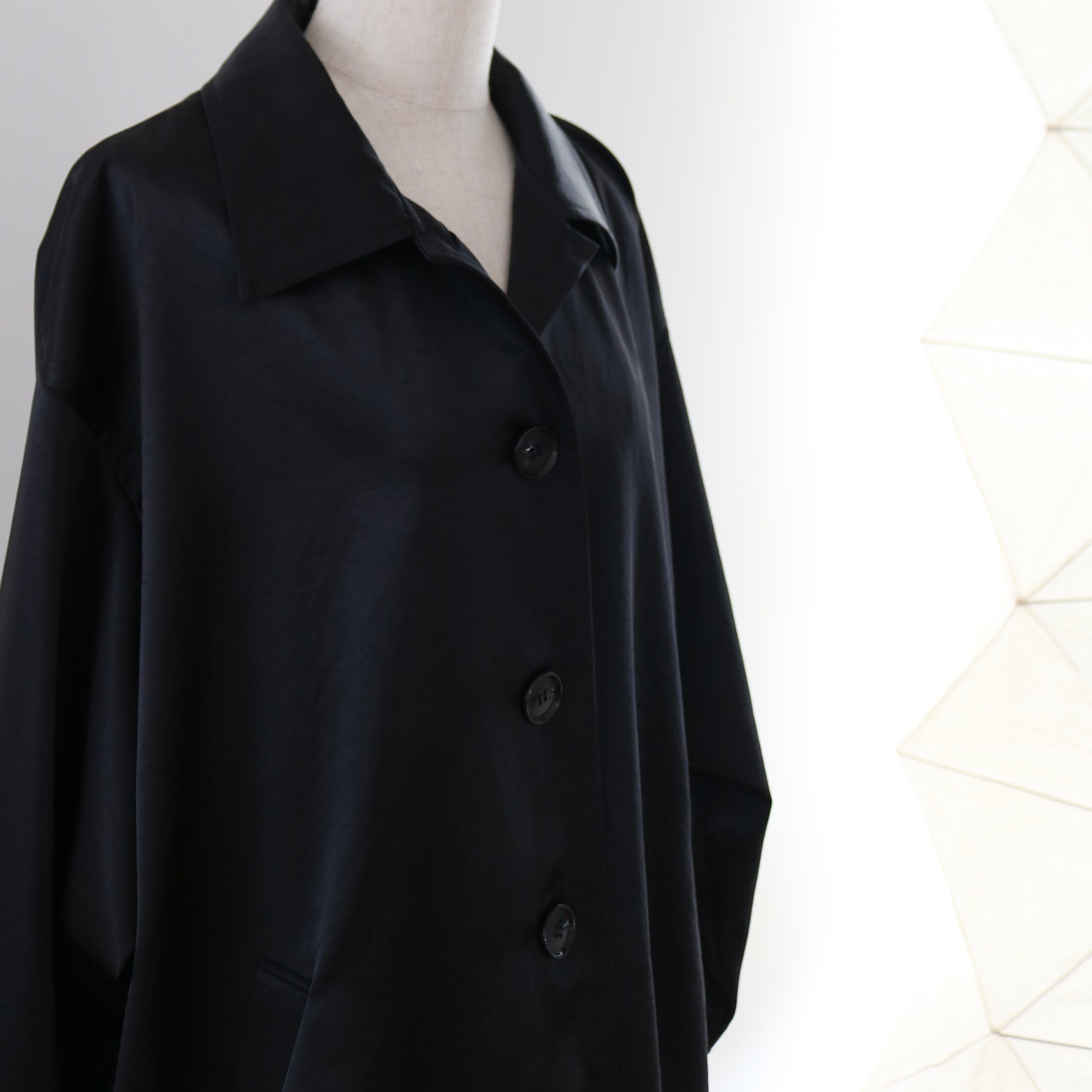 detail】vintage satin coat -made in Japan - | aéré - トレンチ 