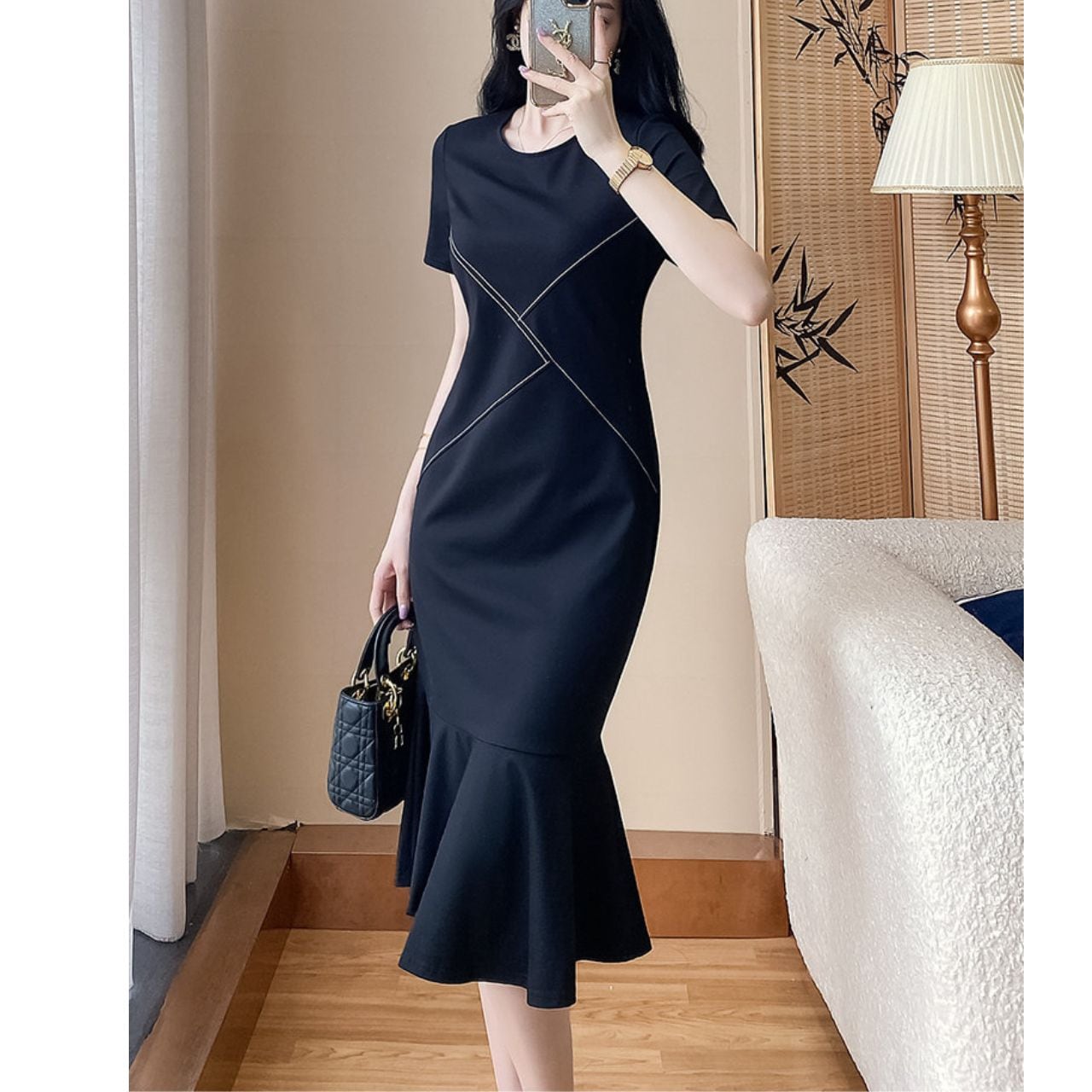 Short Sleeve Midi Mermaid Onepierce L00898