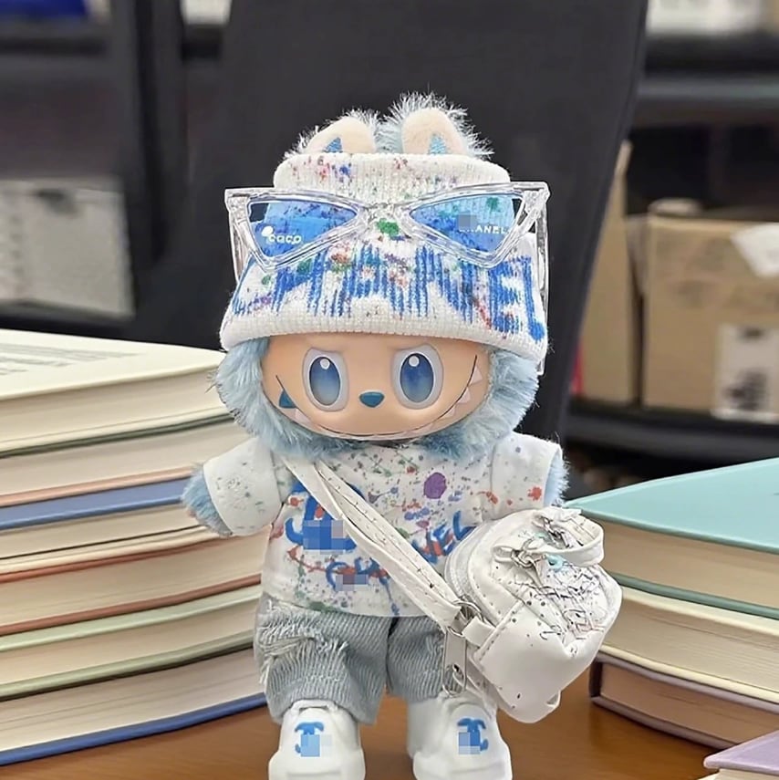 ラブブ ドール服セット 17cm Labubu 1-3世代共通 クール 可愛い 6点フルセット