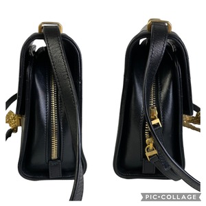【最終処分SALE】CHANEL シャネル Vステッチ ココマーク レザー ショルダーバッグ ブラック A-7648