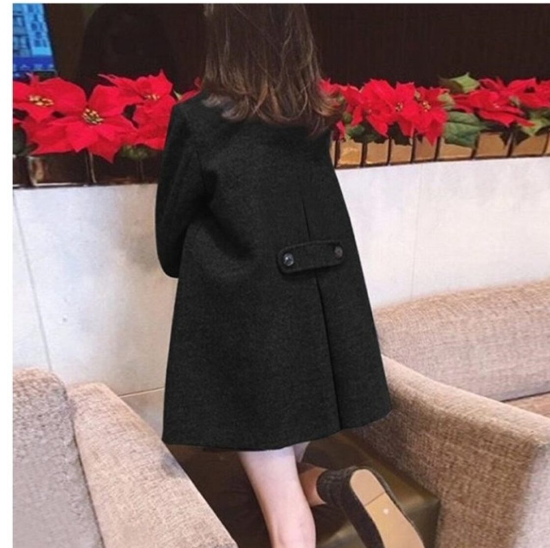 冬服 韓国 レディース 定番 ピーコート ショートコート ミディアム 
