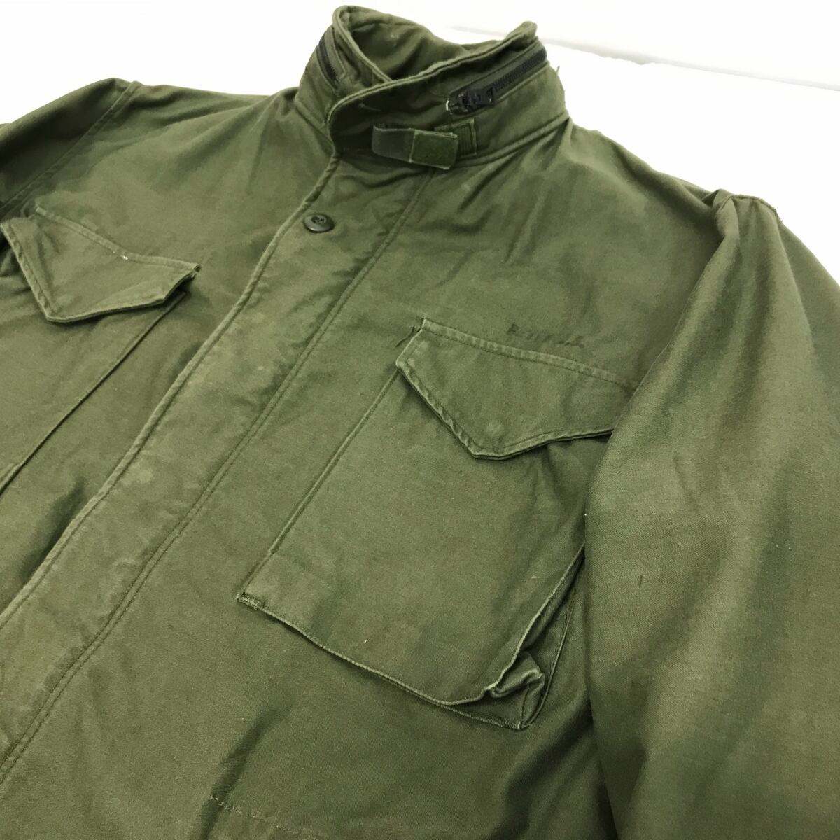 U.S.ARMY 70年代 M-65 3rd COLD WEATHER, FIELD M65 フィールドジャケット 希少 ブラックジップ サード  MEDIUM-REGULAR 長袖