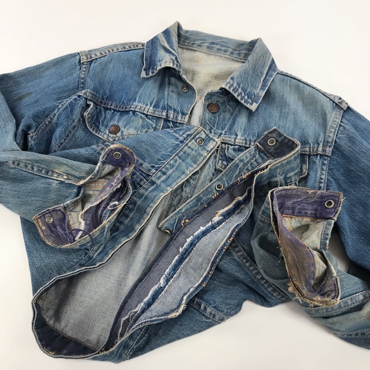 50~60s Unknown ジャケット ワークジャケット 棒TALONジッパー 古着