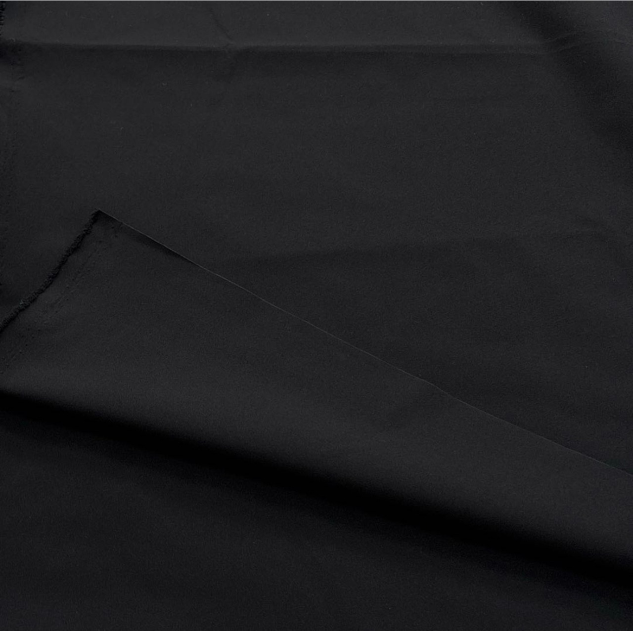 NO022◆2m◆L◆ポリエステル100%ややコシありサラッとした風合い生地★ブラック