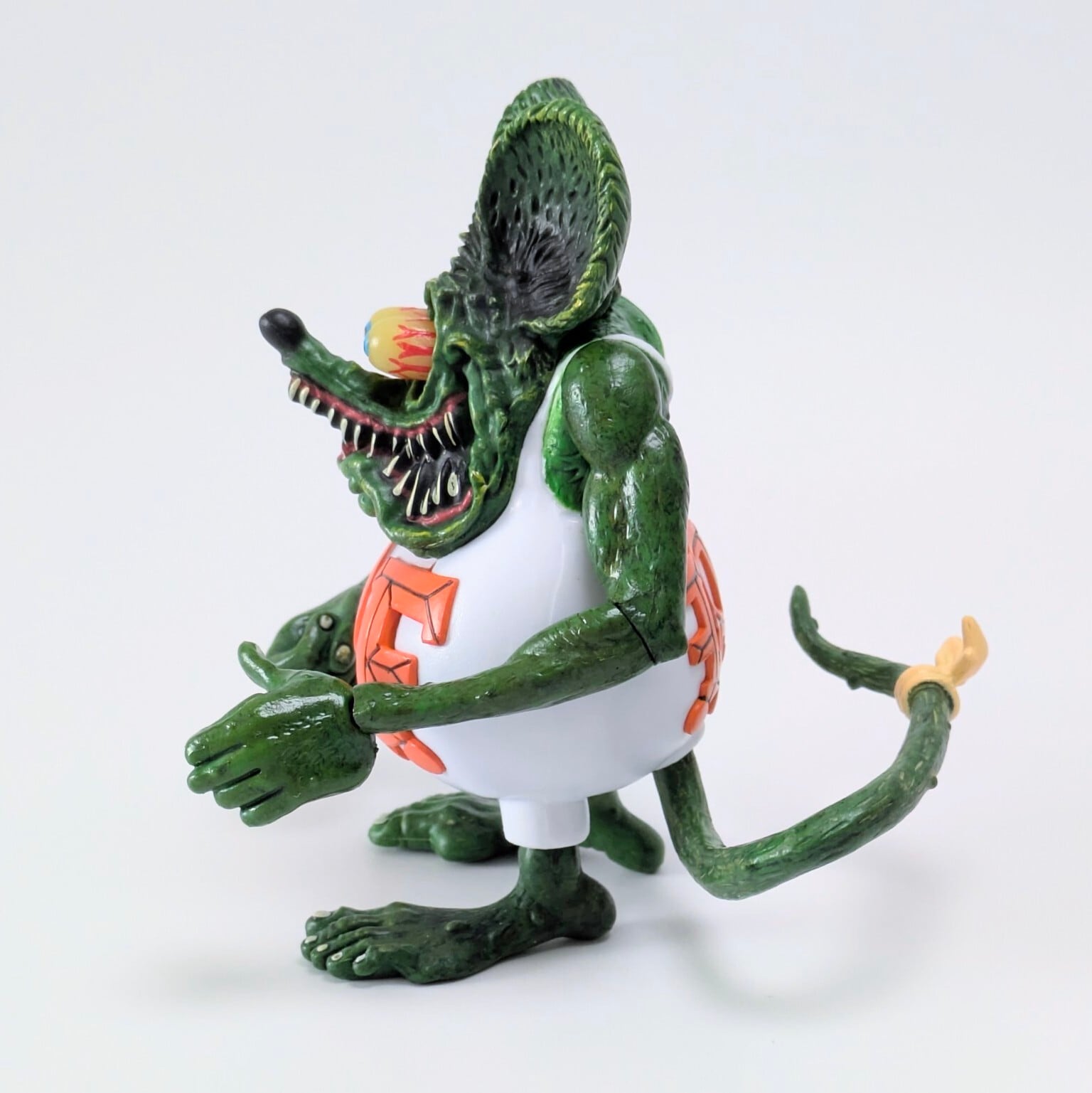 ♧ ⚡️SPECIAL LIMITED⚡️【 Rat Fink ラットフィンク 】 PVCアクションフィギュア / 可動フィギュア / WHITE 〚アメリカン雑貨 アメトイ〛