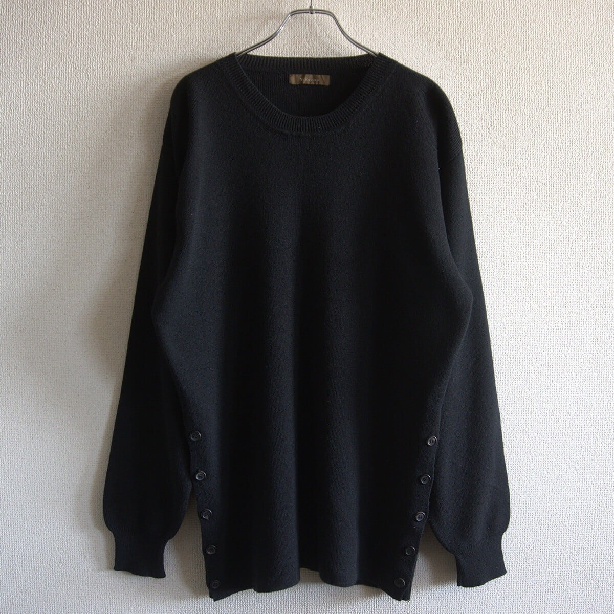 90s vintage Y's for men ウールニット ネイビー ブラック 90s ヨウジヤマモト ワイズフォーメン 黒 ウール カットソー 80s “Y's