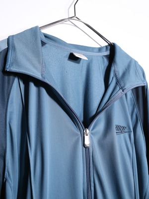 “NIKE” two-tone blue track jacket