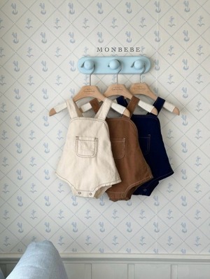 【先行〆9/10 23:59 5%OFF】2609 pocket design rompers / MONBEBE