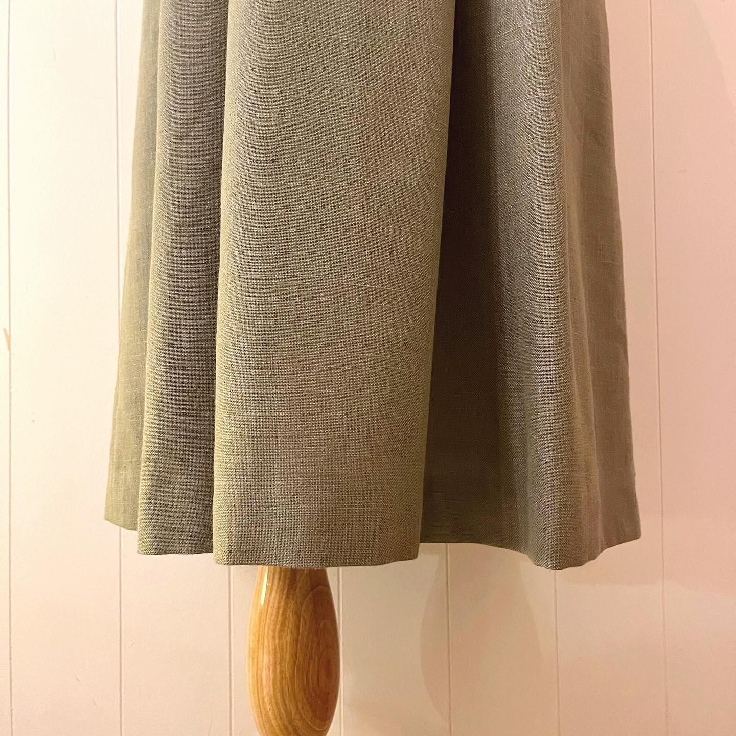 moss green check stitch one-piece