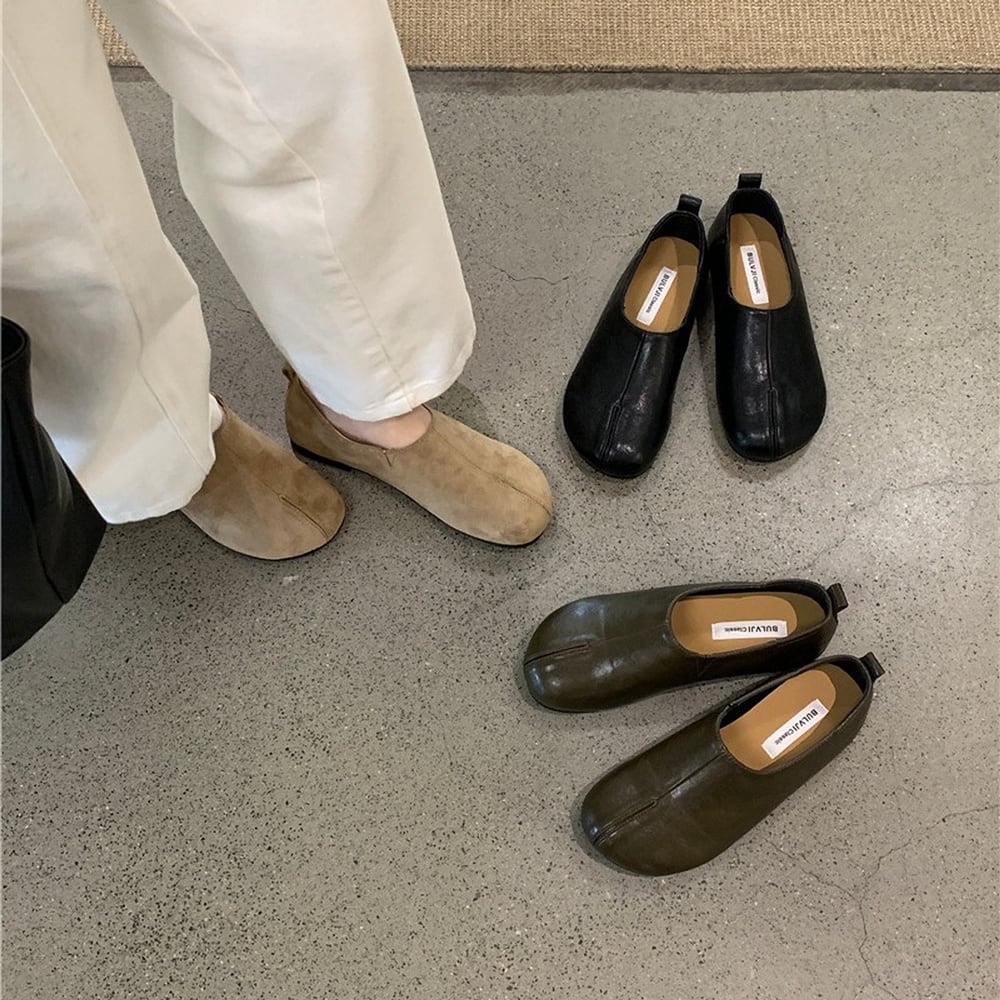 round toe flat shoes m-0013