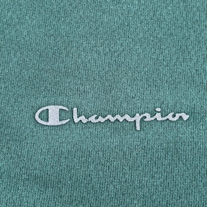 【champion】メキシコ製 2XL ビッグシルエット オーバーサイズ ワンポイントロゴ ワイドサイズ 極太アーム スウェット トレーナー プルオーバー ディープグリーン チャンピオン MEXICO US古着