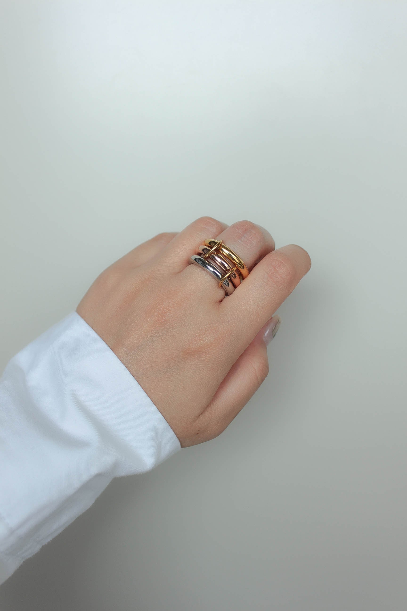 3C Tube Ring | ebine(エビネ)|金属アレルギー対応アクセサリー
