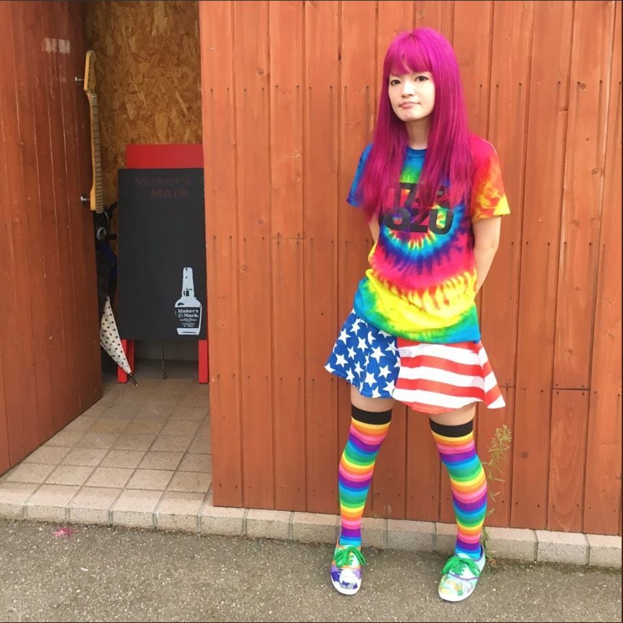 STAR UOZU　Tシャツ　タイダイ×ブラック