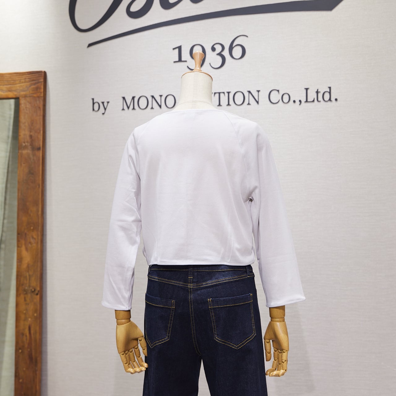 カーディガン/ボレロ/カシュクール/七分袖/平編み/春夏＜ライトグレー