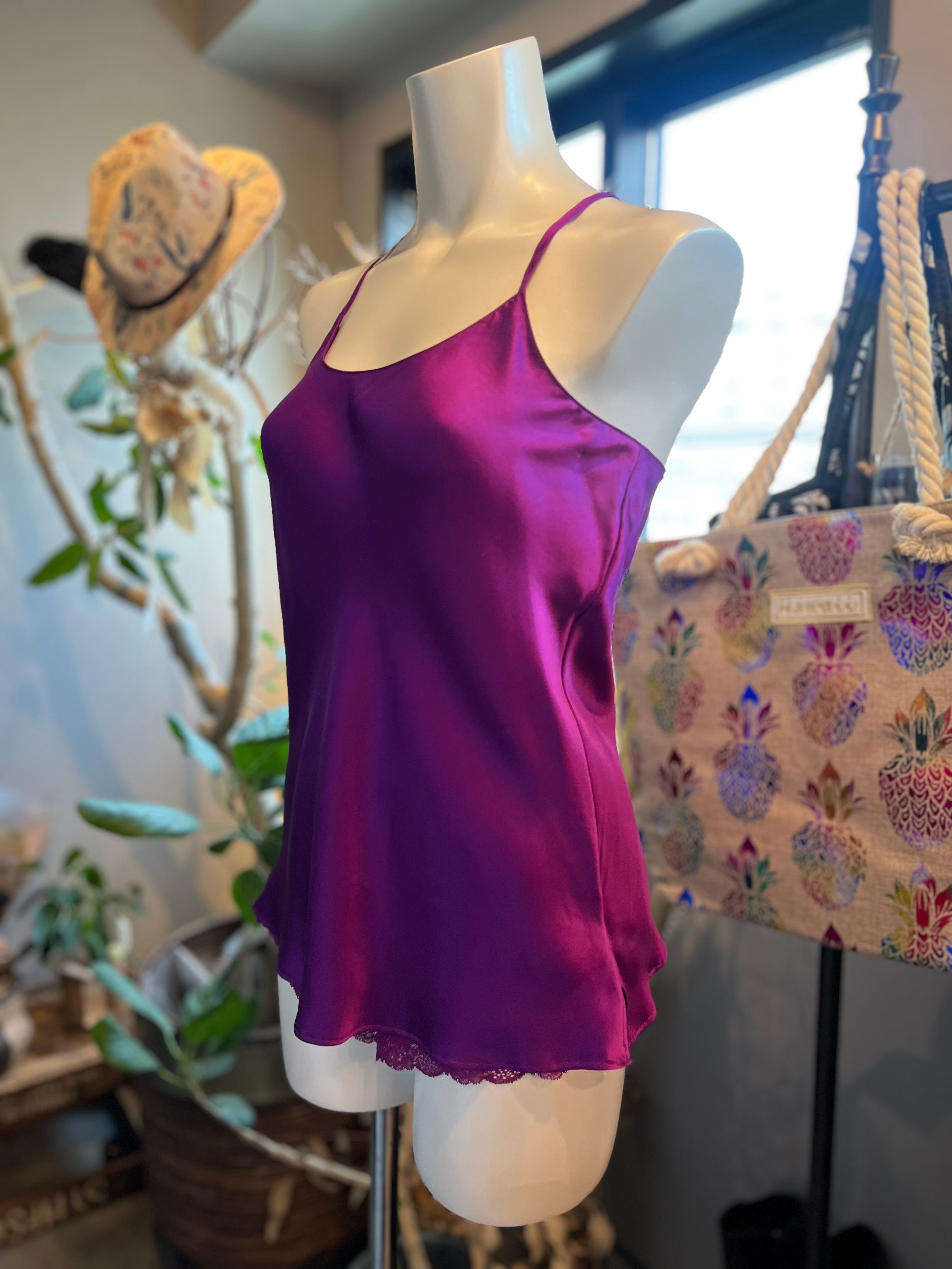 【専用】マイラン  リネンフリルキャミソール(紫) フリーサイズ セール】【SWIM】花柄フリルラッシュガード&パンツセット（水着