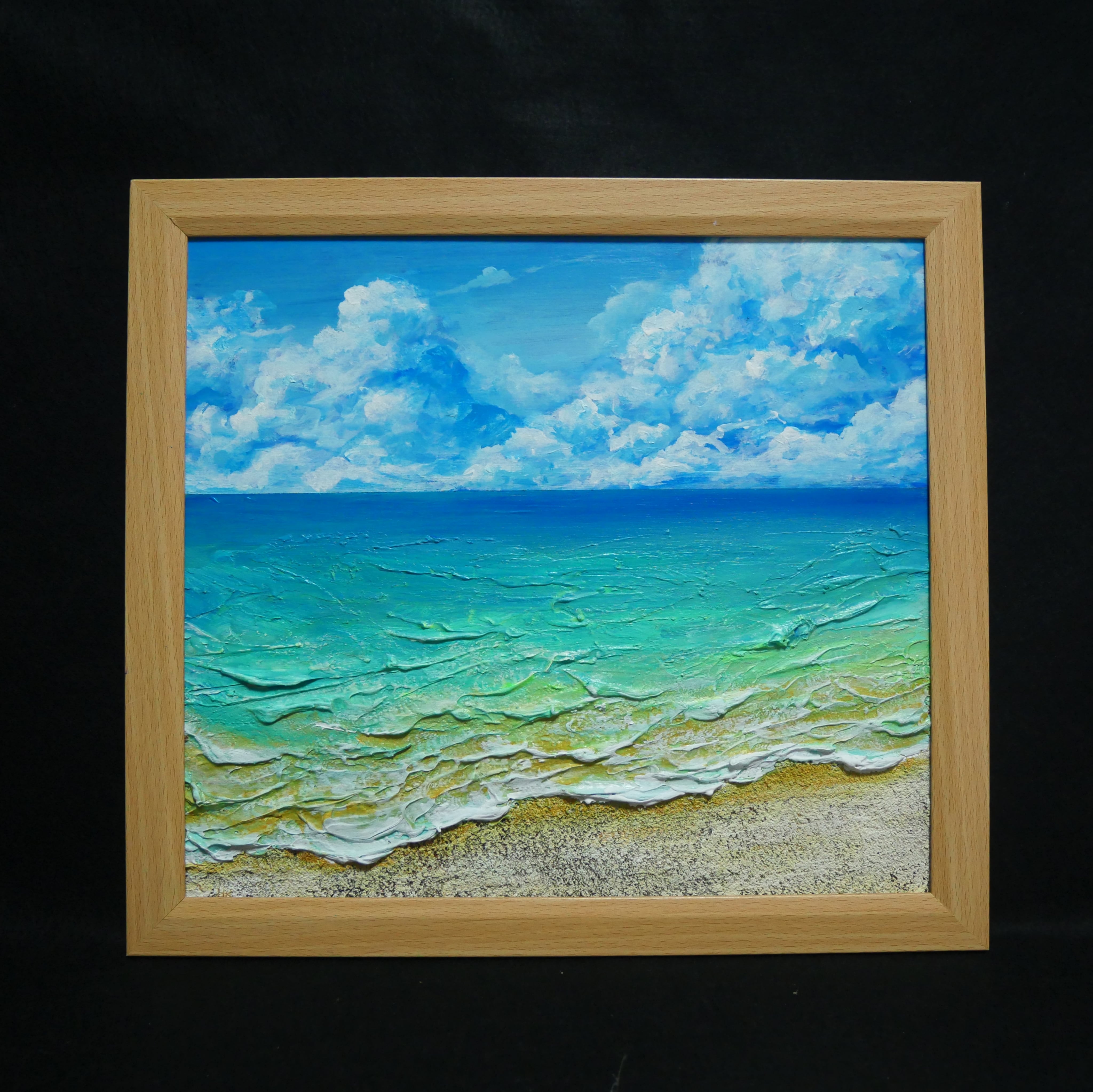 油絵 油彩 油彩画 絵 絵画【夏の海】 | HIROSHI1990 油絵 油彩 油彩画 絵 絵画【夏の海】 | HIROSHI1990