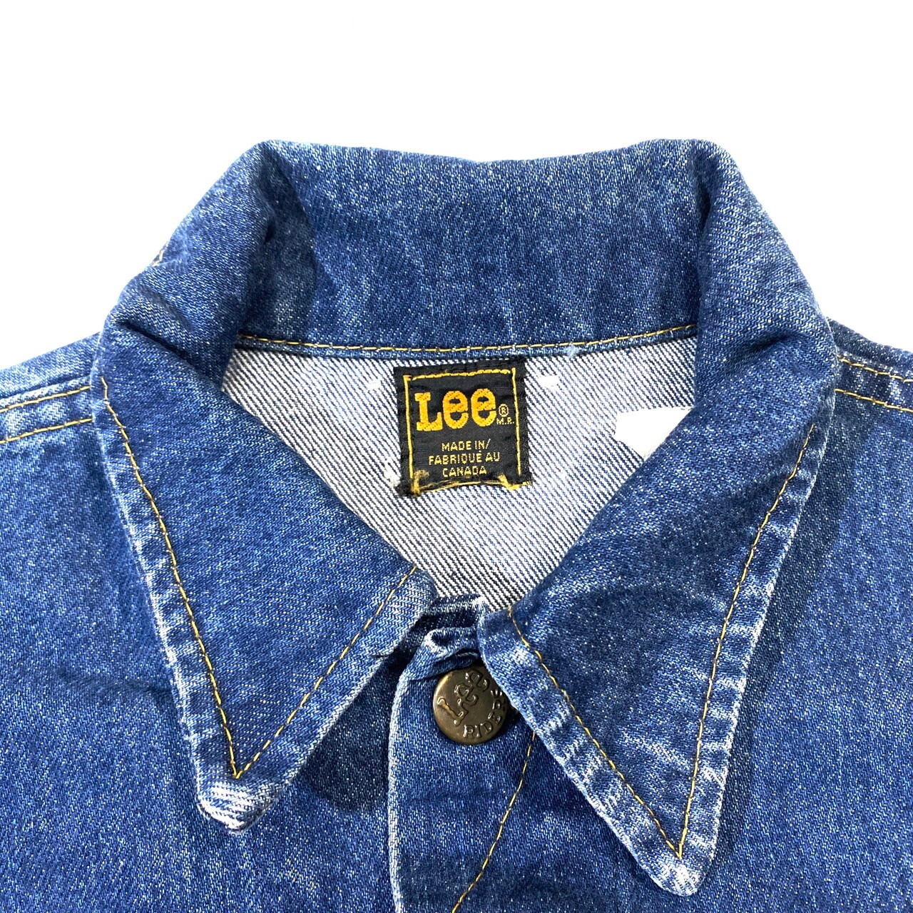 80年代 ビンテージ カナダ製 Lee リー デニムベスト メンズS相当 80S 