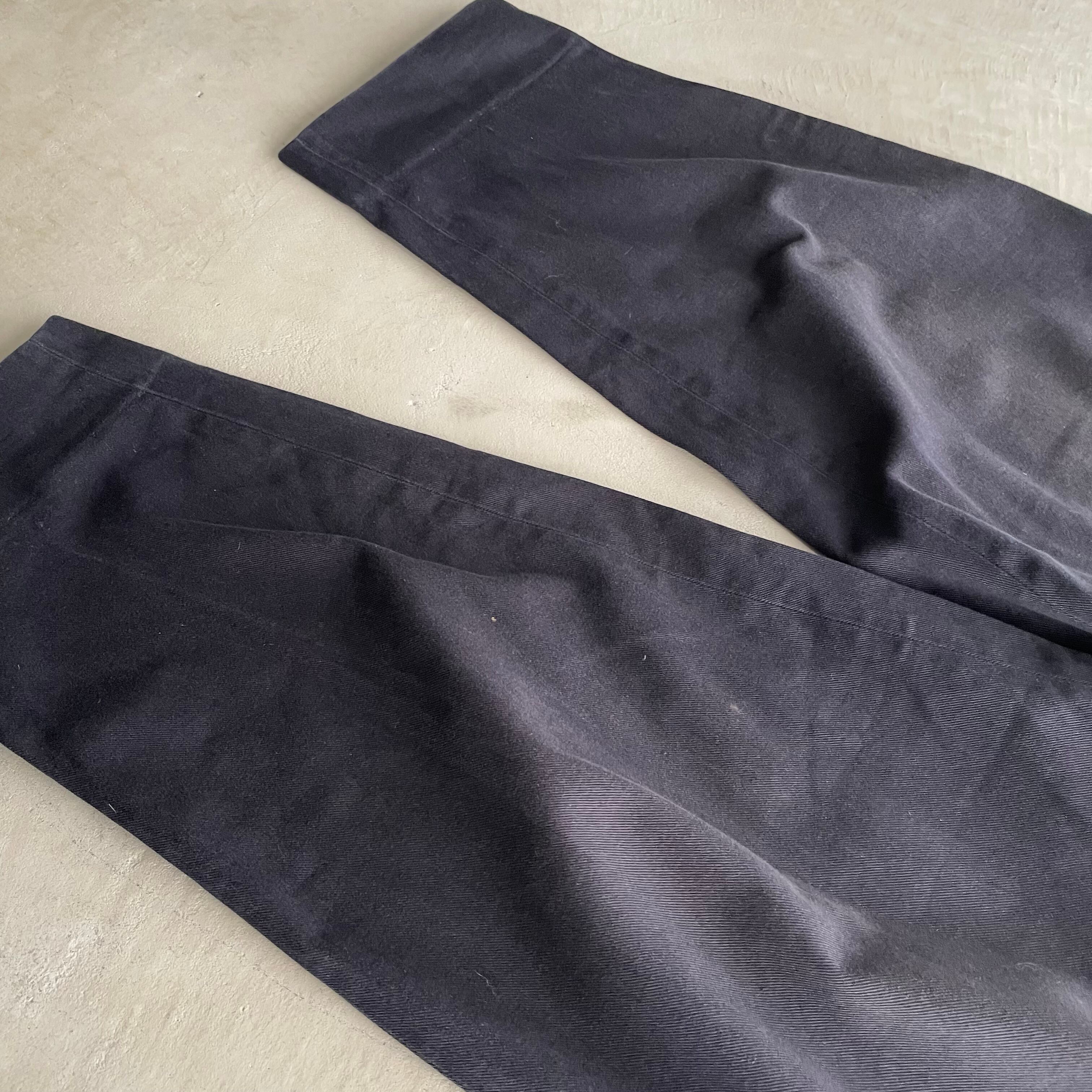 COMME des GARCONS HOMME / 90s 2tuck cotton pants navy COMME des GARCONS HOMME / 90s 2tuck cotton pants navy