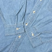 90s Levi's リーバイス ORANGE TAB 長袖 シャンブレーシャツ LLブルー系/アメカジ