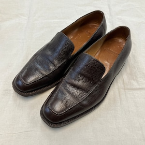 BONORA LEATHER SLIP-ON SHOES《6 1/2》