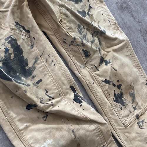 00s 襤褸 ブラウン ダブルニー Carhartt B130 31×32 詳細写真14